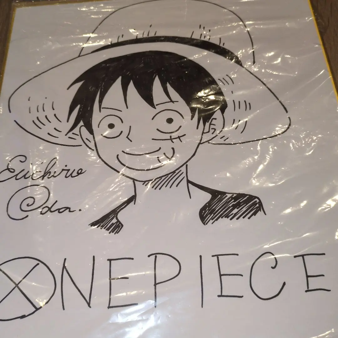 2026年最新】onepiece ワンピース 尾田栄一郎 直筆サイン色紙の人気