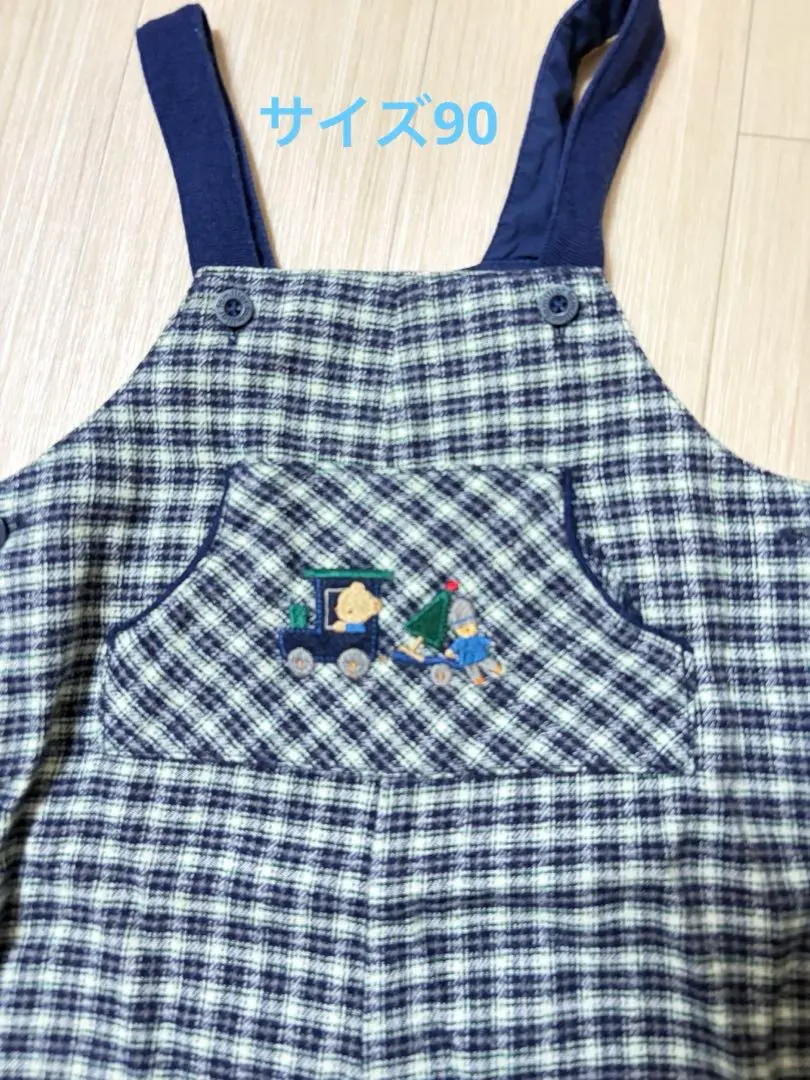 2026年最新】familiar デザイン：チェック ロンパース・カバーオールの