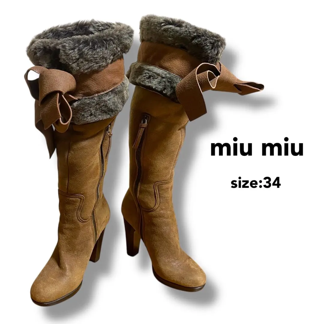 2026年最新】MIU MIU ムートンブーツの人気アイテム - メルカリ