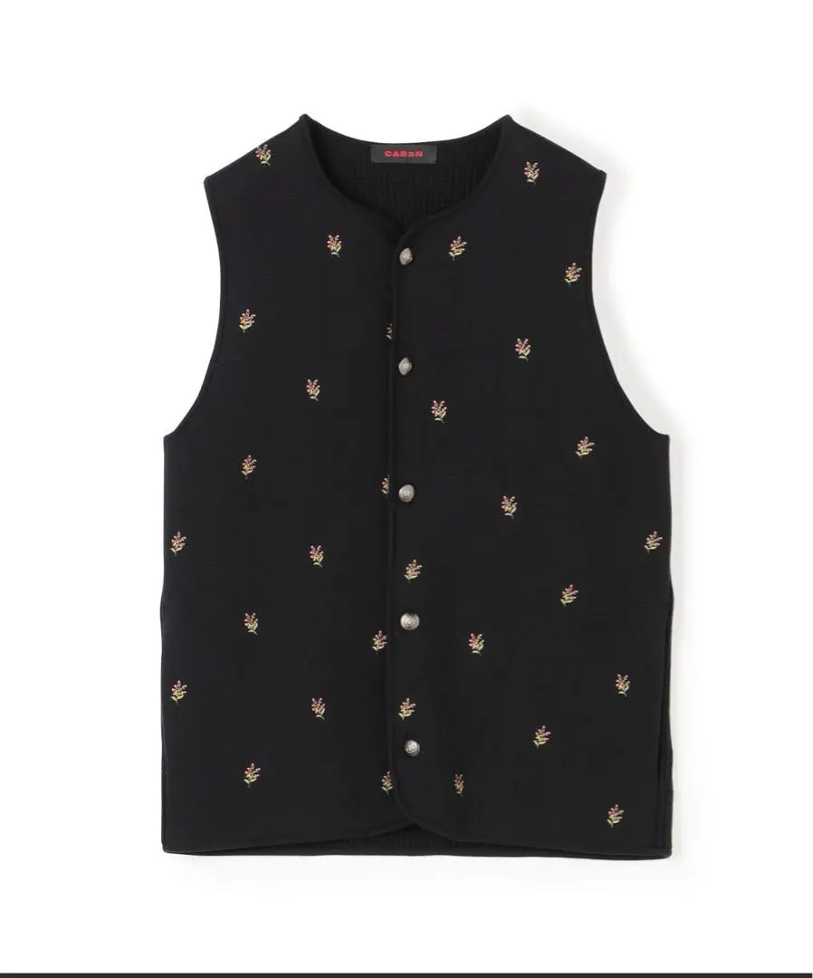 2026年最新】CAban コットンカシミヤ エンブロイダリークルーネック