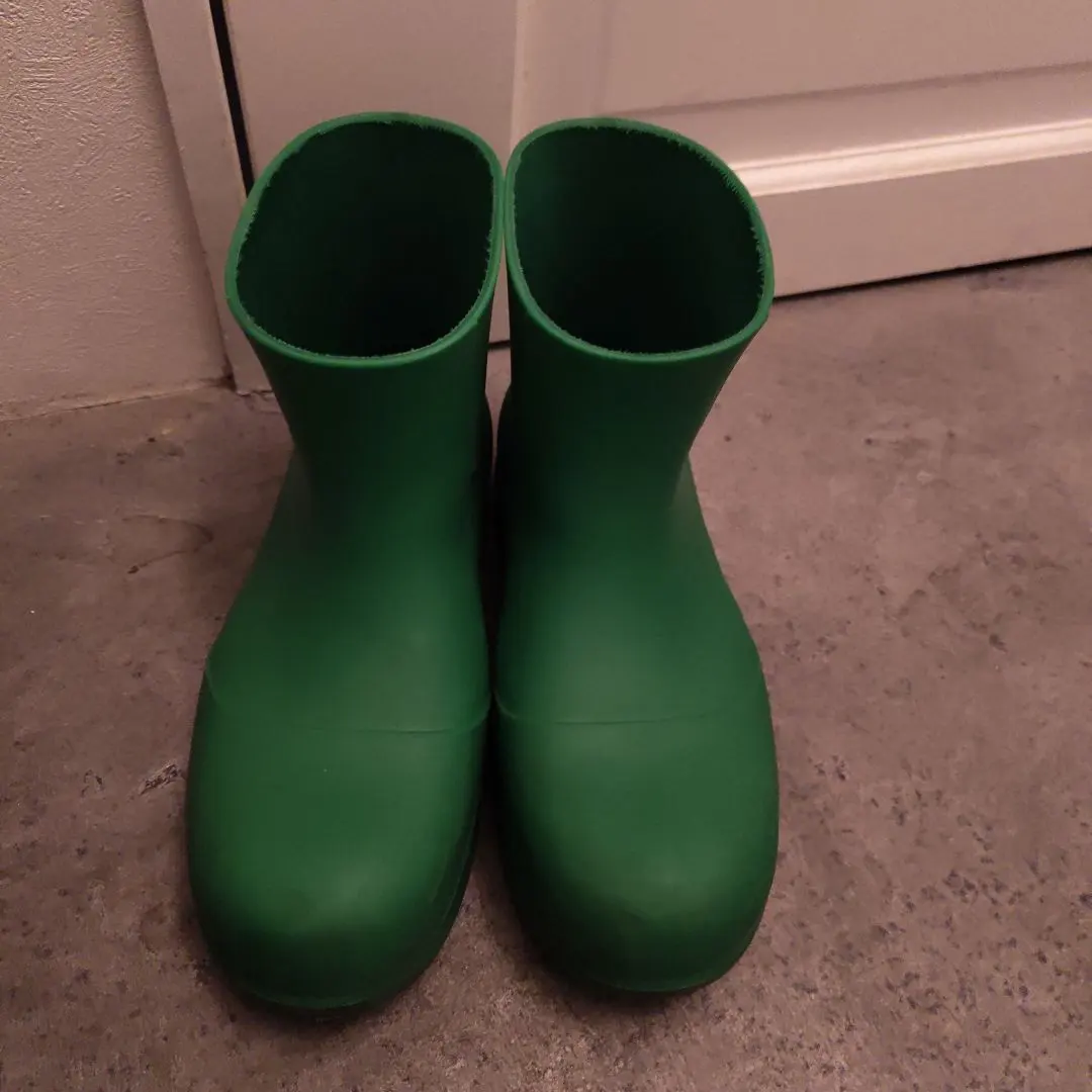 ❣️新品 ボッテガ❣️ パドル グラス グリーン ロング レインブーツ 24cm