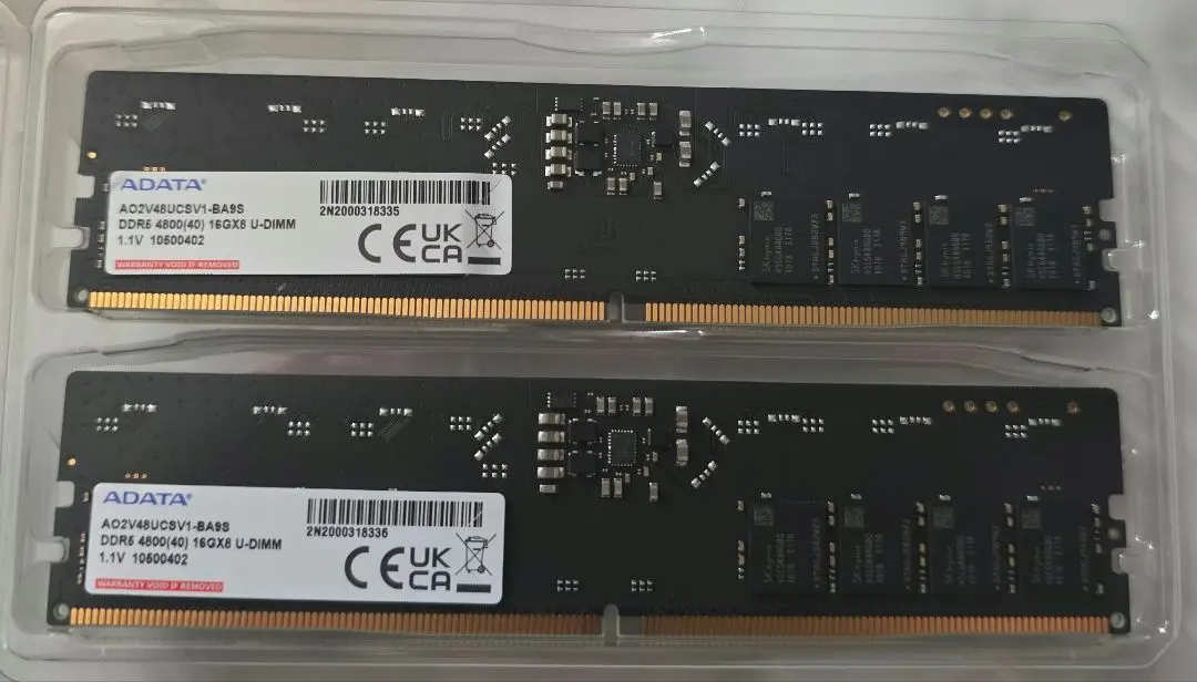 2026年最新】ADATA デスクトップPC用メモリ PC5-38400 (DDR5-4800)対応