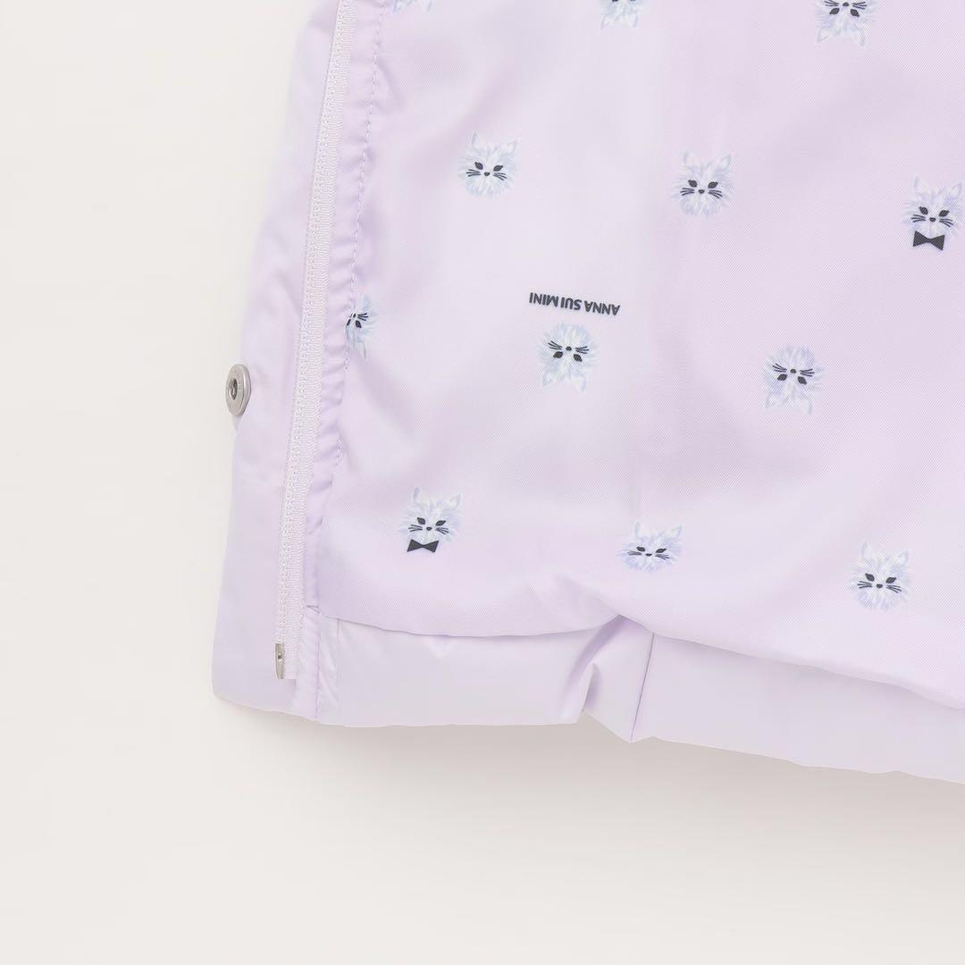 み*と様 新品タグ付き ANNA SUI mini 中綿ネコブルゾン 紺100- - メルカリ