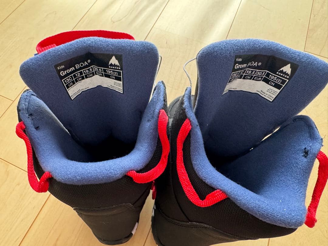BURTON 子ども用スノーボードブーツ M 19.5cm GROM BOA