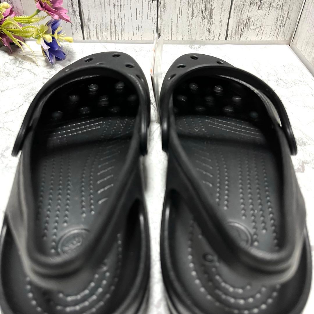 新品タグ付✨crocs シャイナ ストラップ メリージェーン 廃盤品 (W7)黒