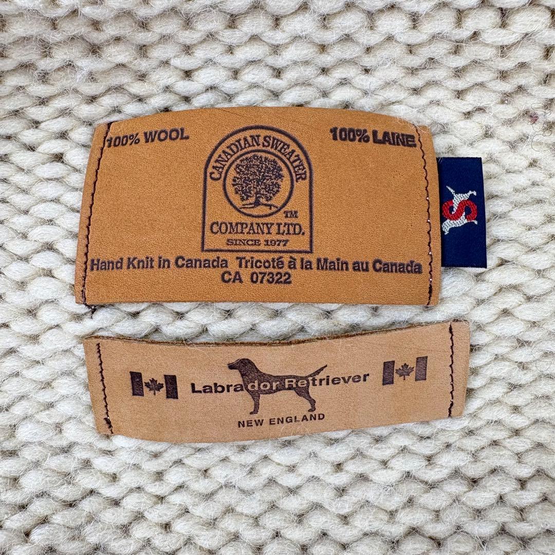 美品】ラブラドールレトリバー カナディアンセーター カウチン レザー