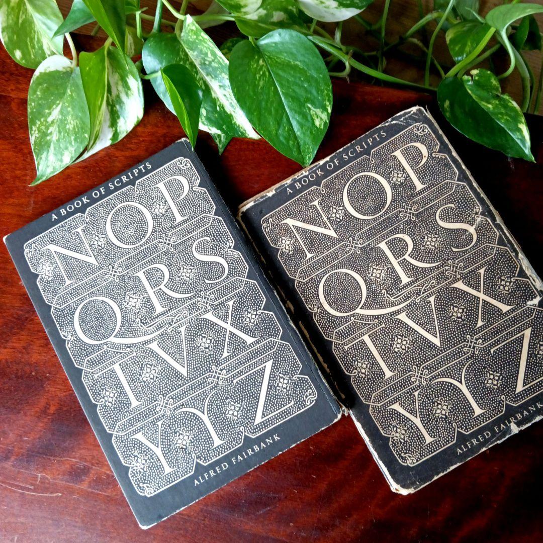 洋書古書1950年 ペンギン文庫 カリグラフィー美しい筆記体