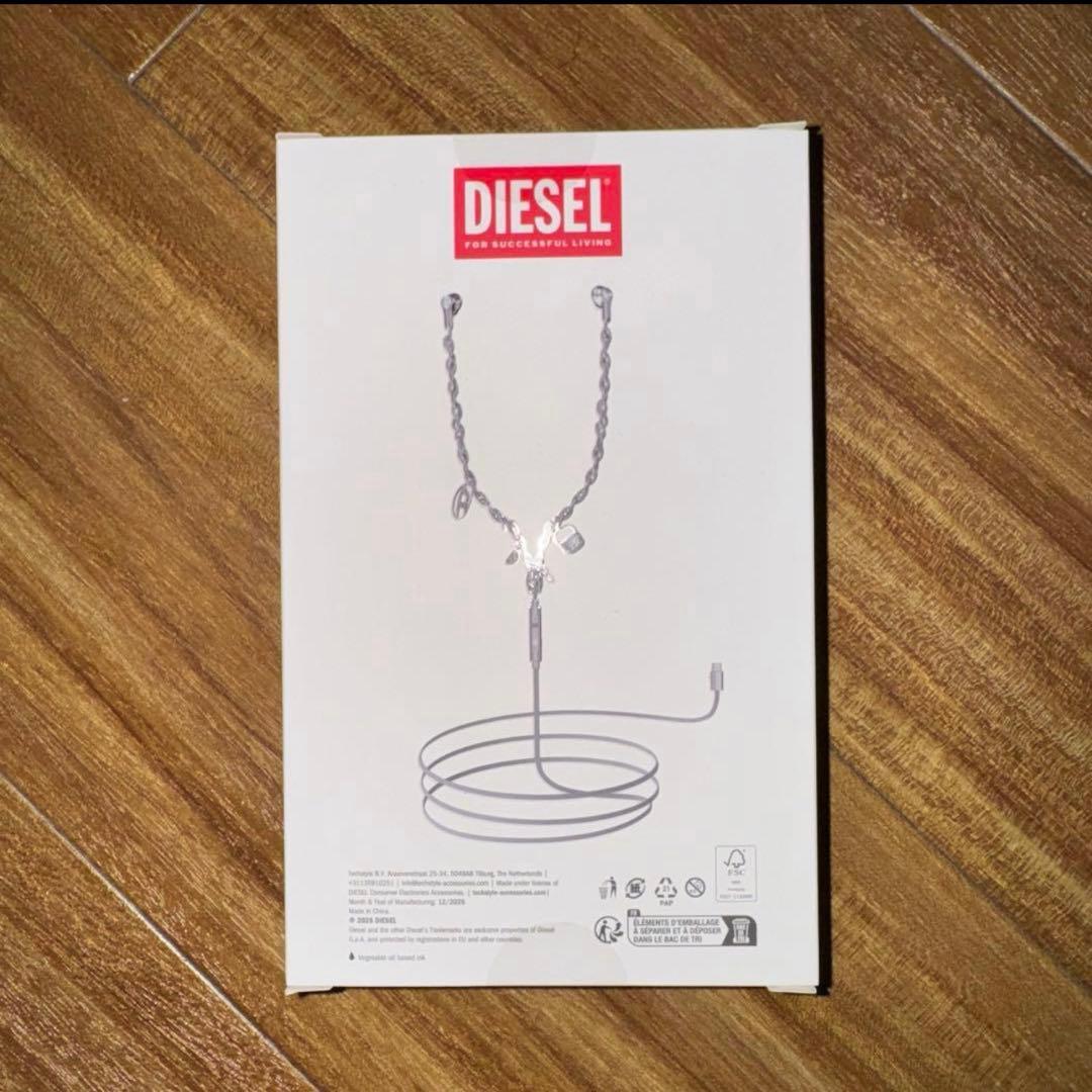 DIESEL ディーゼル シルバー 有線イヤホン 60458 新品未使用品 - メルカリ