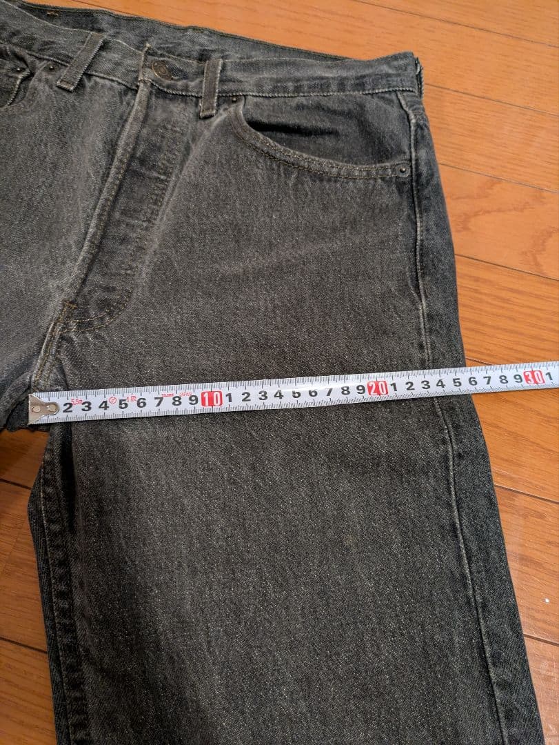 USA Levi's 501 赤文字 先染めブラックデニム W31 L36 - メルカリ