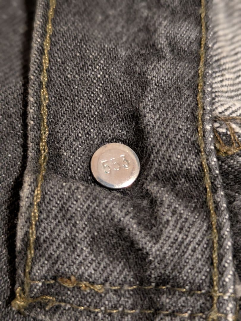 USA Levi's 501 赤文字 先染めブラックデニム W31 L36 - メルカリ