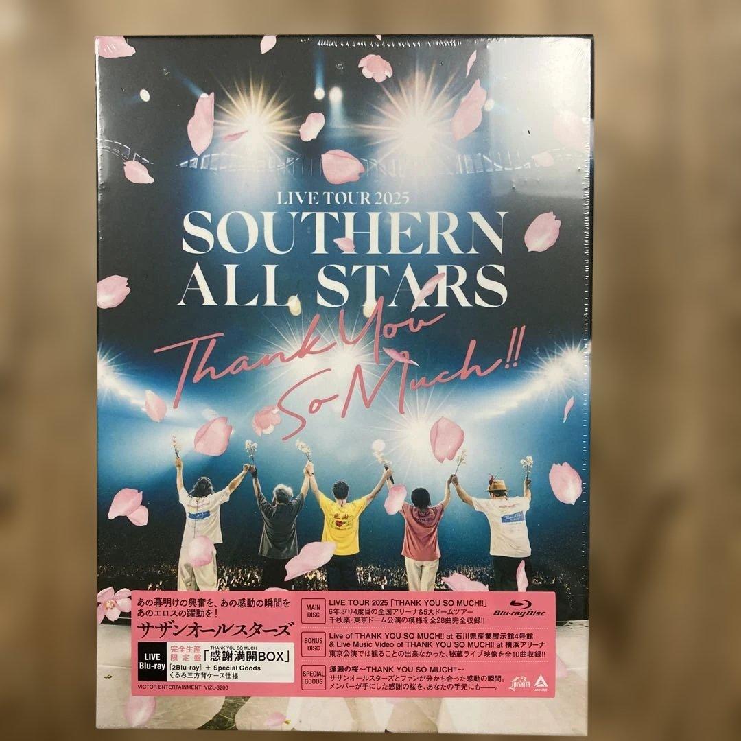サザンオールスターズThank you so much LiveDVD サザンオールスターズ Blu-ray & DVD『LIVE TOUR 2025「THANK YOU SO