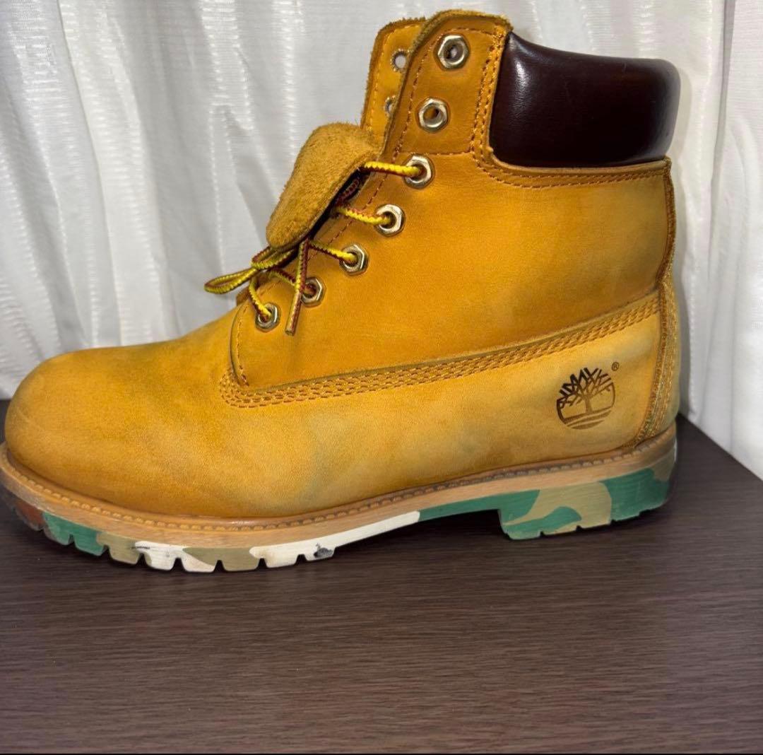 激レア✨ティンバーランド25.5cm｜迷彩ソール｜非売品モデル
