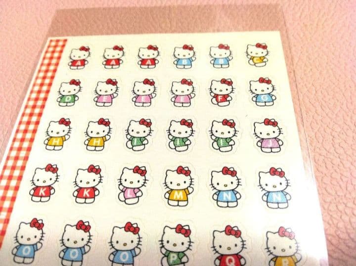 激レア1998年 新品未使用 ハローキティ アルファベットキティシール