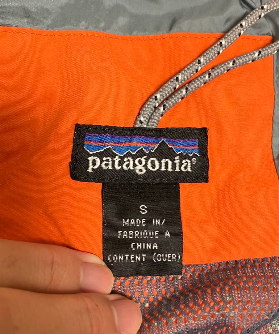 専用 98年製 パタゴニア ストームジャケット マンゴーオレンジ S