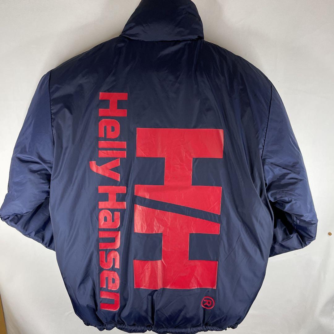 ヘリーハンセン ダウンジャケット リバーシブル 80s 90s 赤 ネイビー