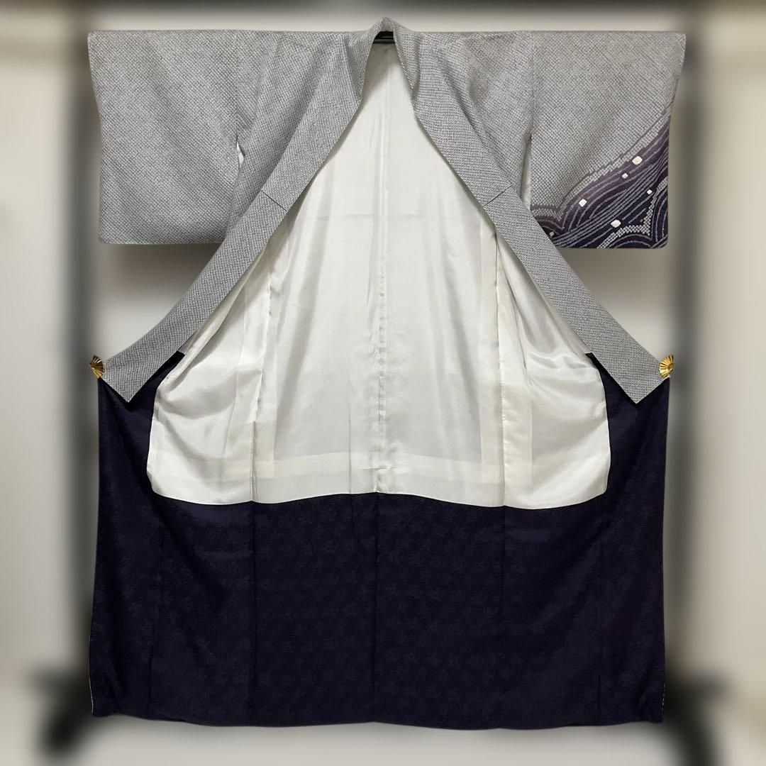 No.2870 正絹総絞り幾何学波柄訪問着 美品 - メルカリ