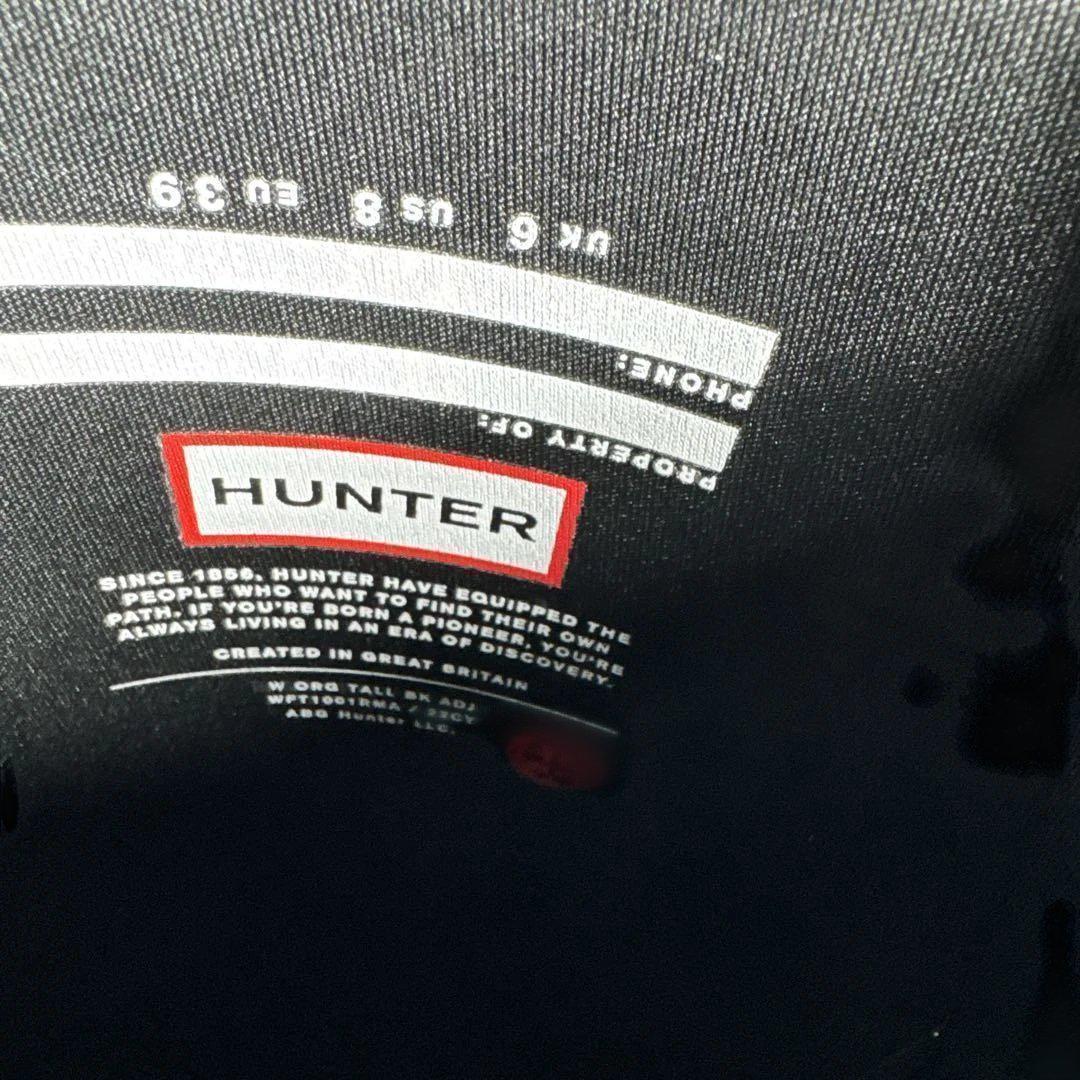 HUNTER レインブーツ ロング WFT1001RMA 25.0cm ブラック