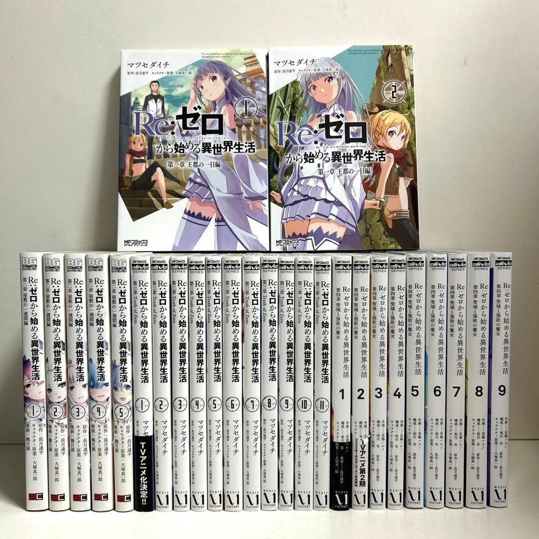 裁断済みRe:ゼロ全巻セット
