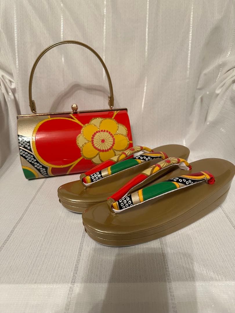 振袖用和装用バッグ草履セットsky-aroma品 草履バッグ セット 振袖用 レディース 着物 フォーマル 2点セット