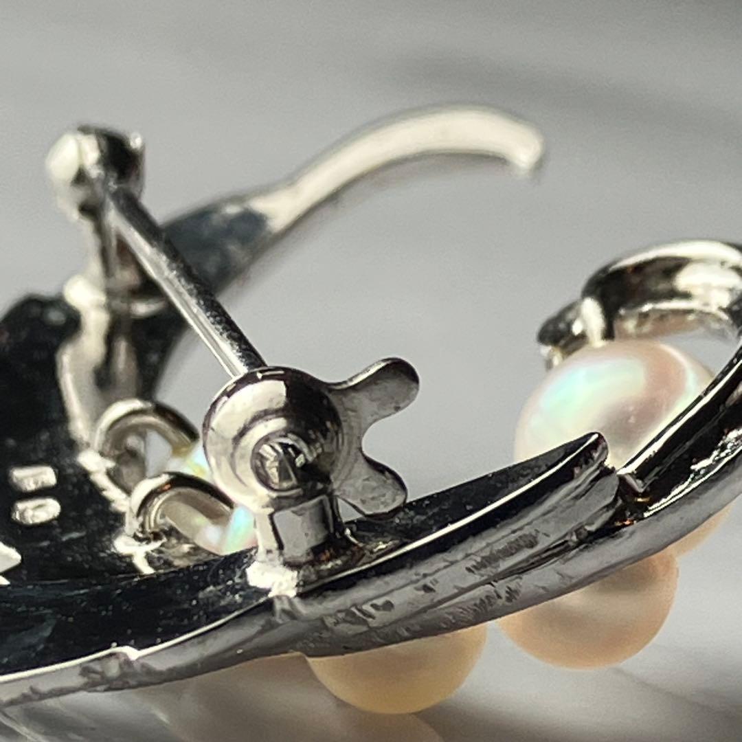 MIKIMOTO ミキモト あこや 本真珠 パール ブローチ リーフ 5粒 - メルカリ