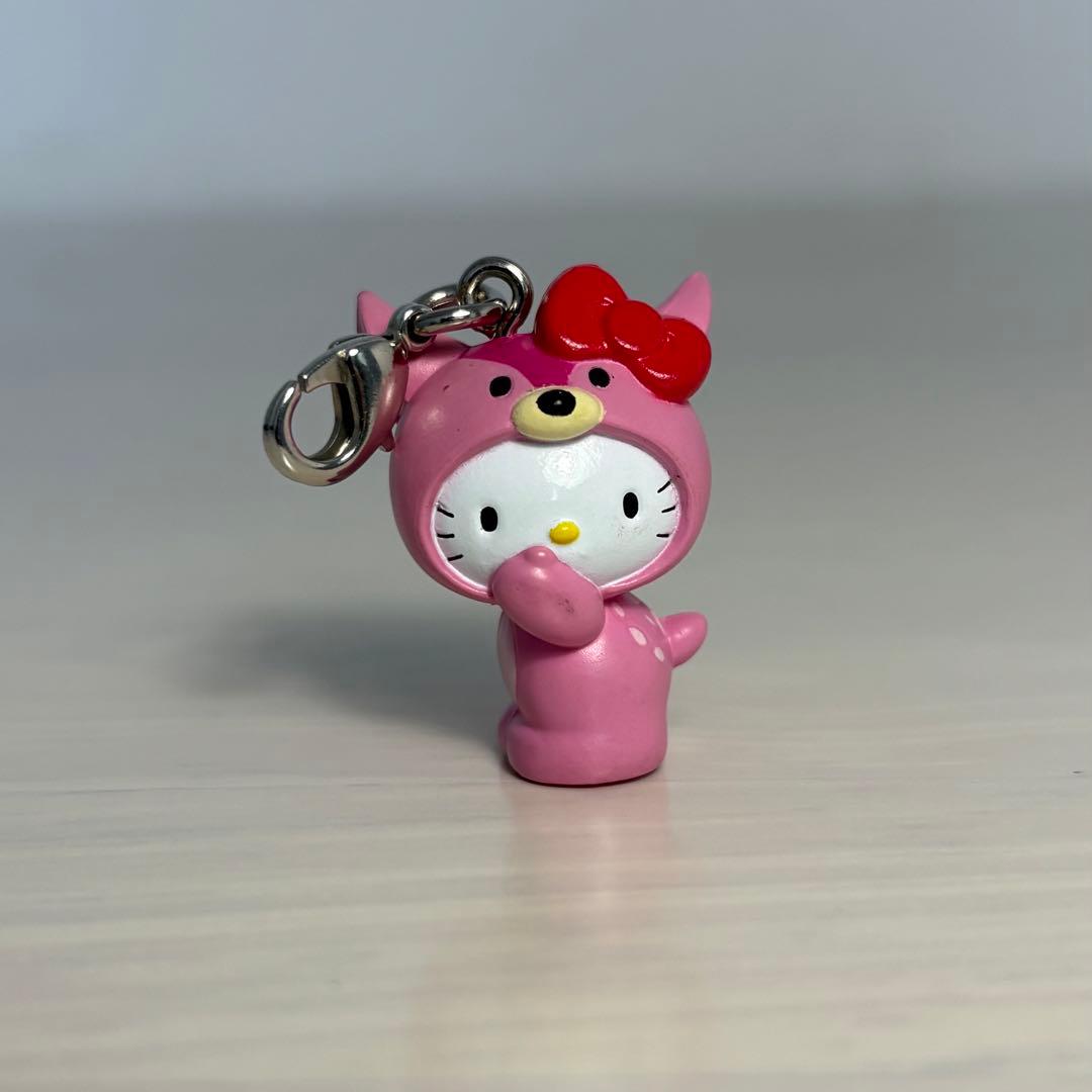 ハローキティ ご当地 奈良の鹿キティちゃん ファスナーマスコット