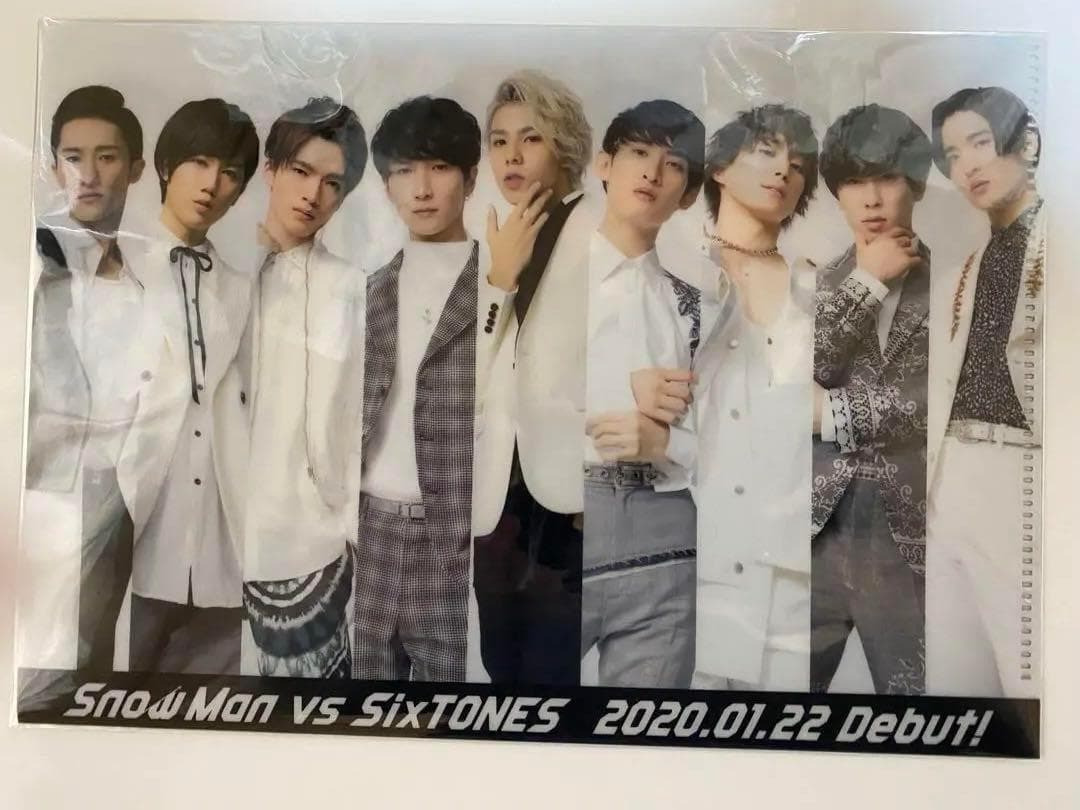 【ミニクリアファイル 1枚】Man VS SixTONES Debut! Snow Man vs SixTONES クリアファイル - メルカリ