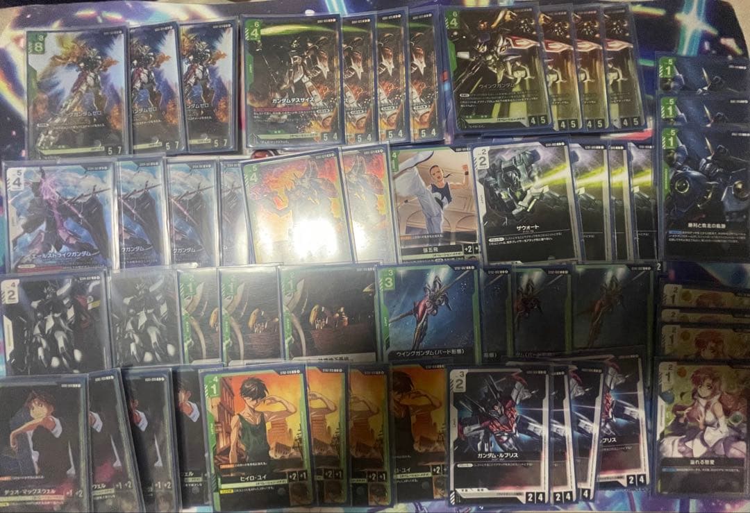 ガンダムカードゲーム 緑白ウイングデッキ 緑白ウイングデッキ リリースイベント優勝デッキ構築 パラレル含む高額