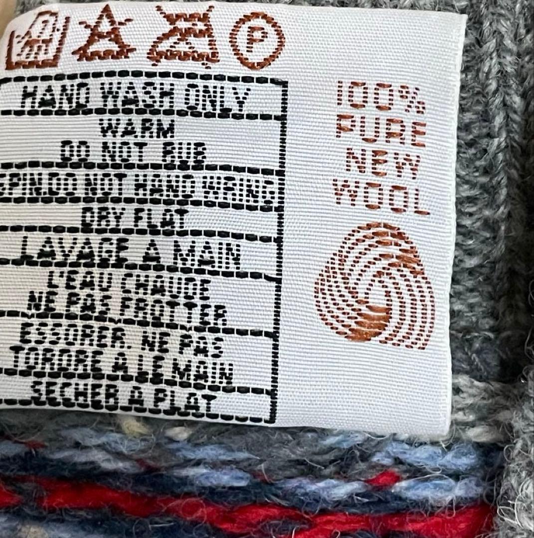 ジャミーソンズ シェトランドウール ニットベスト ショールカラー