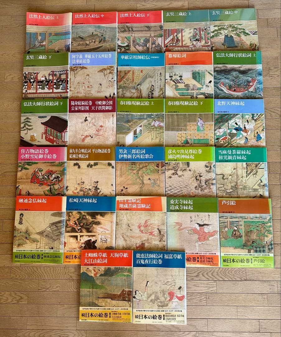 続日本の絵巻 全27巻セット　中央公論社　古書 Yahoo!オークション -「続日本の絵巻」の落札相場・落札価格