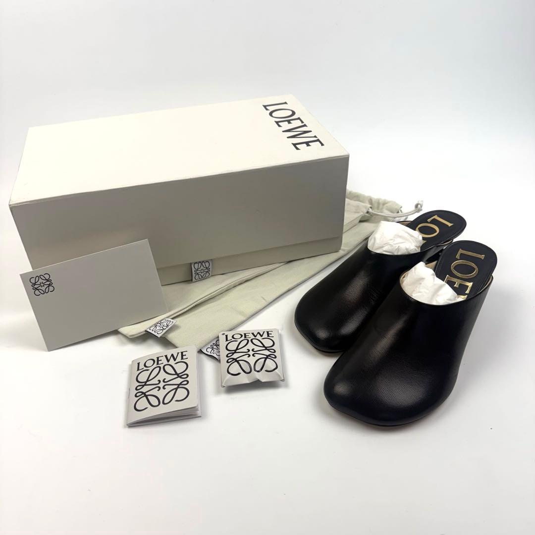 【現行✨新品未使用】LOEWE ロエベ トイ ミュール ブラック パンプス トイ ミュール（エンブロイダリーキャンバス） マルチカラー - LOEWE