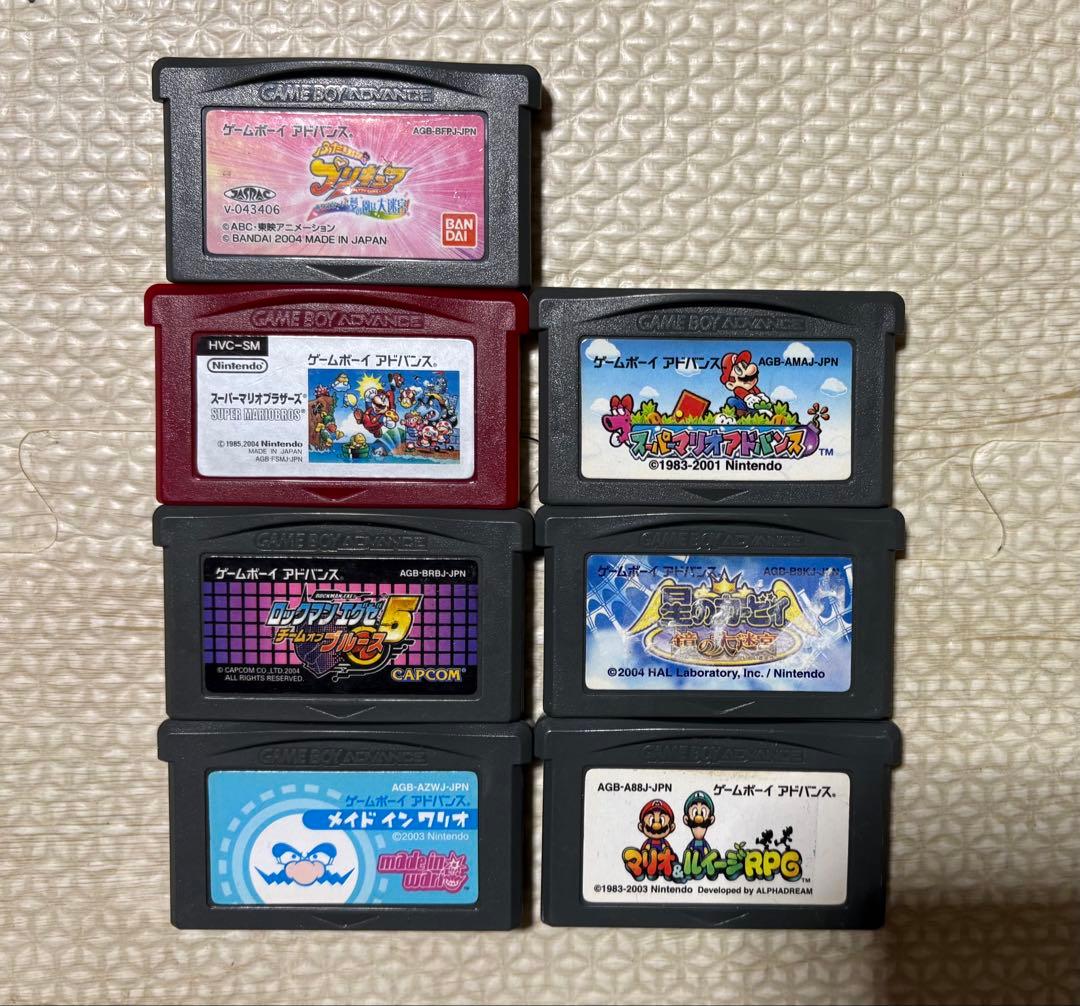 ジャンク GBA ゲームボーイアドバンス ゲームソフト 7個セット - メルカリ