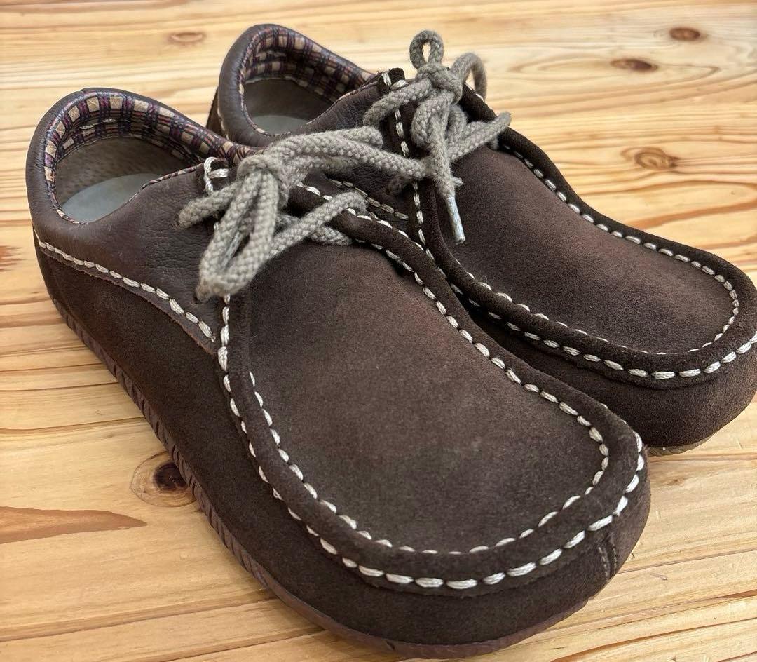 ダークブラウン MERRELLUS サイズ8 スエード ウーマン メレル - メルカリ