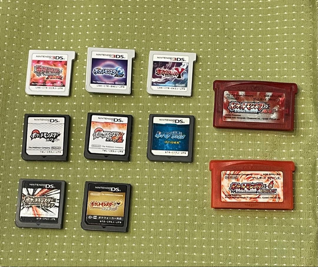 ポケットモンスター　ソフト　まとめ売り【3DS/DS/ゲームボーイアドバンス】 3DS DS ポケットモンスター シリーズ ゲームソフト まとめ売り 8点