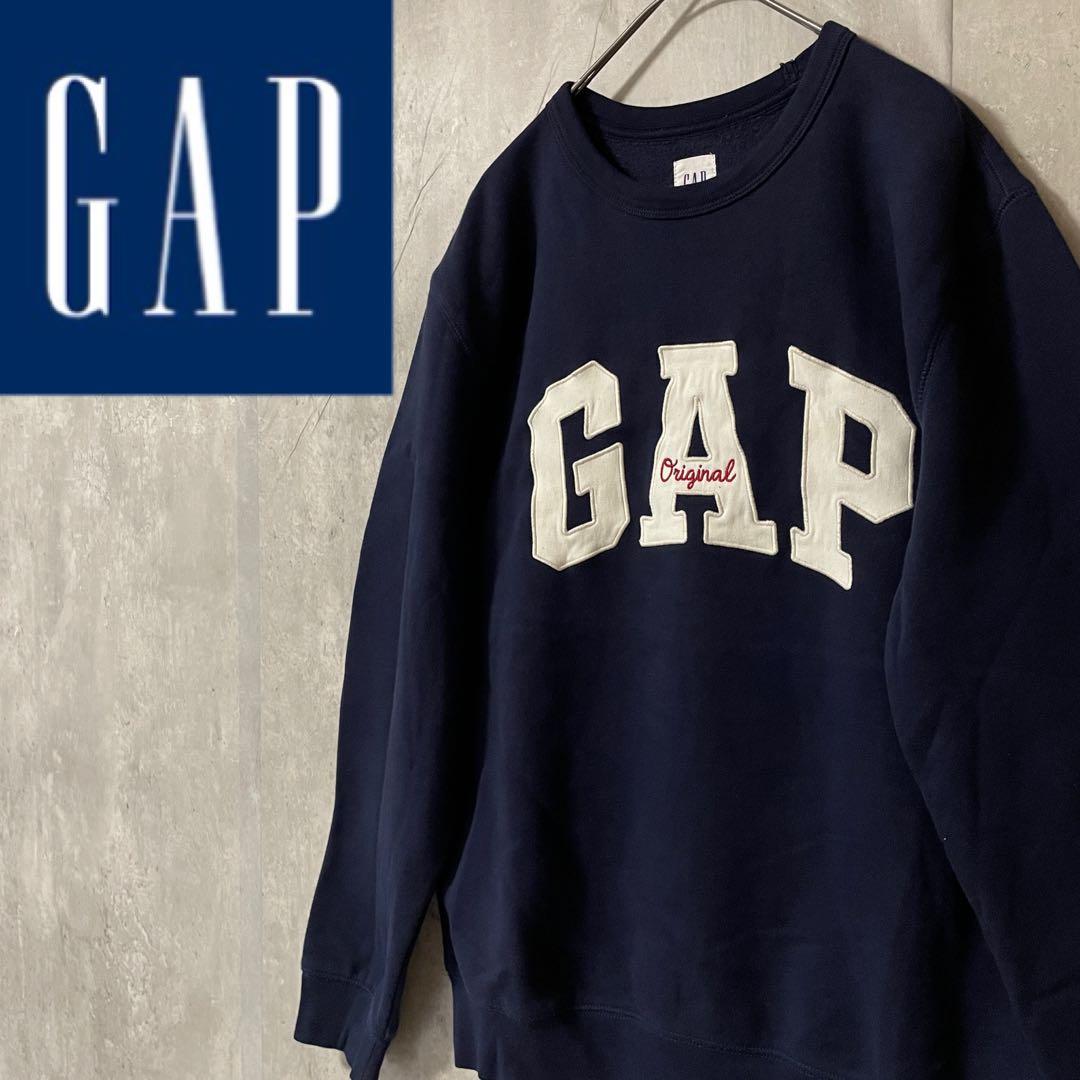 oldgapオールドギャップスウェットトレーナー紺ネイビー刺繍ロゴメンズ