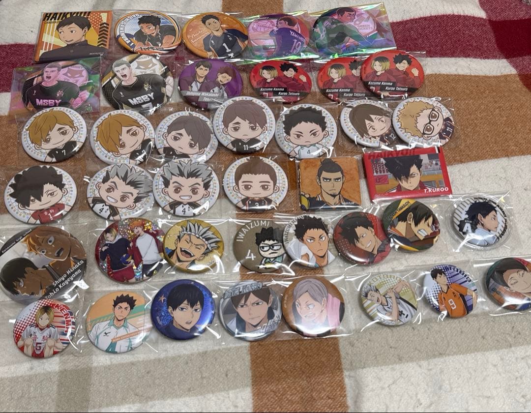 ハイキュー　缶バッジ　まとめ売り ハイキュー!! スクエア缶バッジセット（制作現場風） 月島・山口 – IG