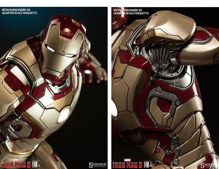 激レア-箱有り・点灯確認済】アイアンマン フィギュア サイドショウ