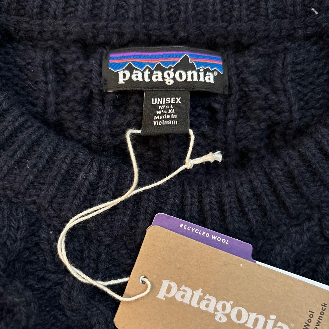 リサイクル・ウール・ブレンドケーブルニット・クルーネック・セーター