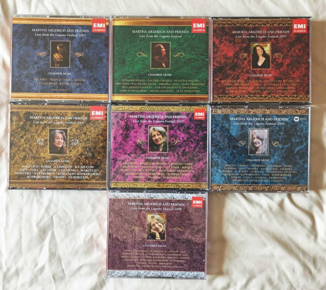 アルゲリッチ＆フレンズ ルガーノ・ライヴ 2002-2009 3枚組×7セット Martha Argerich / マルタ・アルゲリッチ「Live from the Lugano