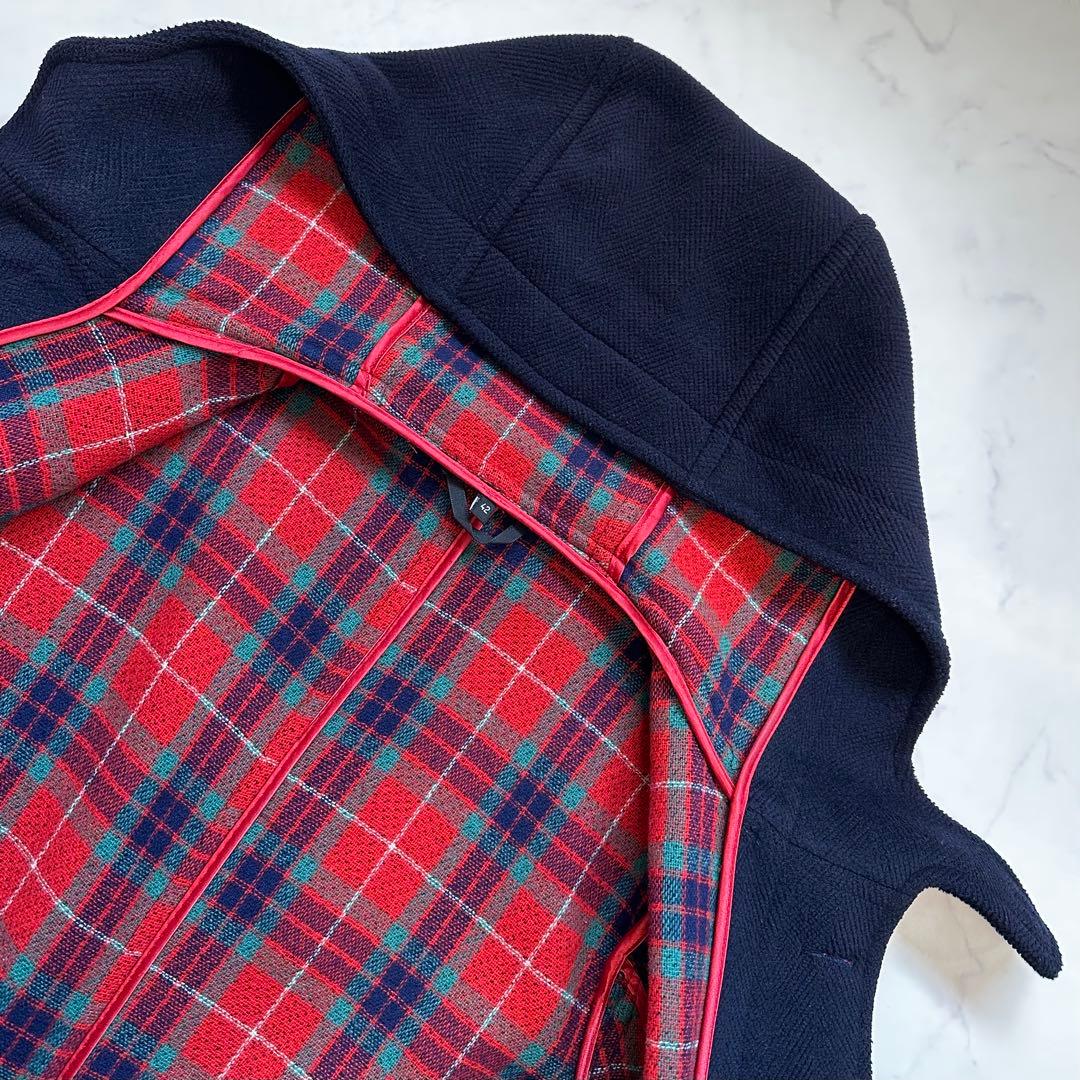 XL相当 Moorbrook◎バラクータ ダッフルコート ウール 肉厚 濃紺42