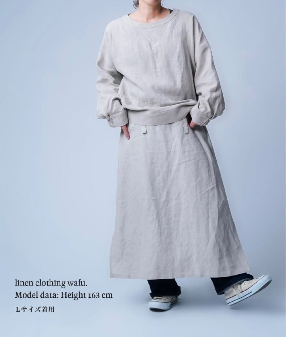 wafu リネン スウェット風トップス サイズL - メルカリ