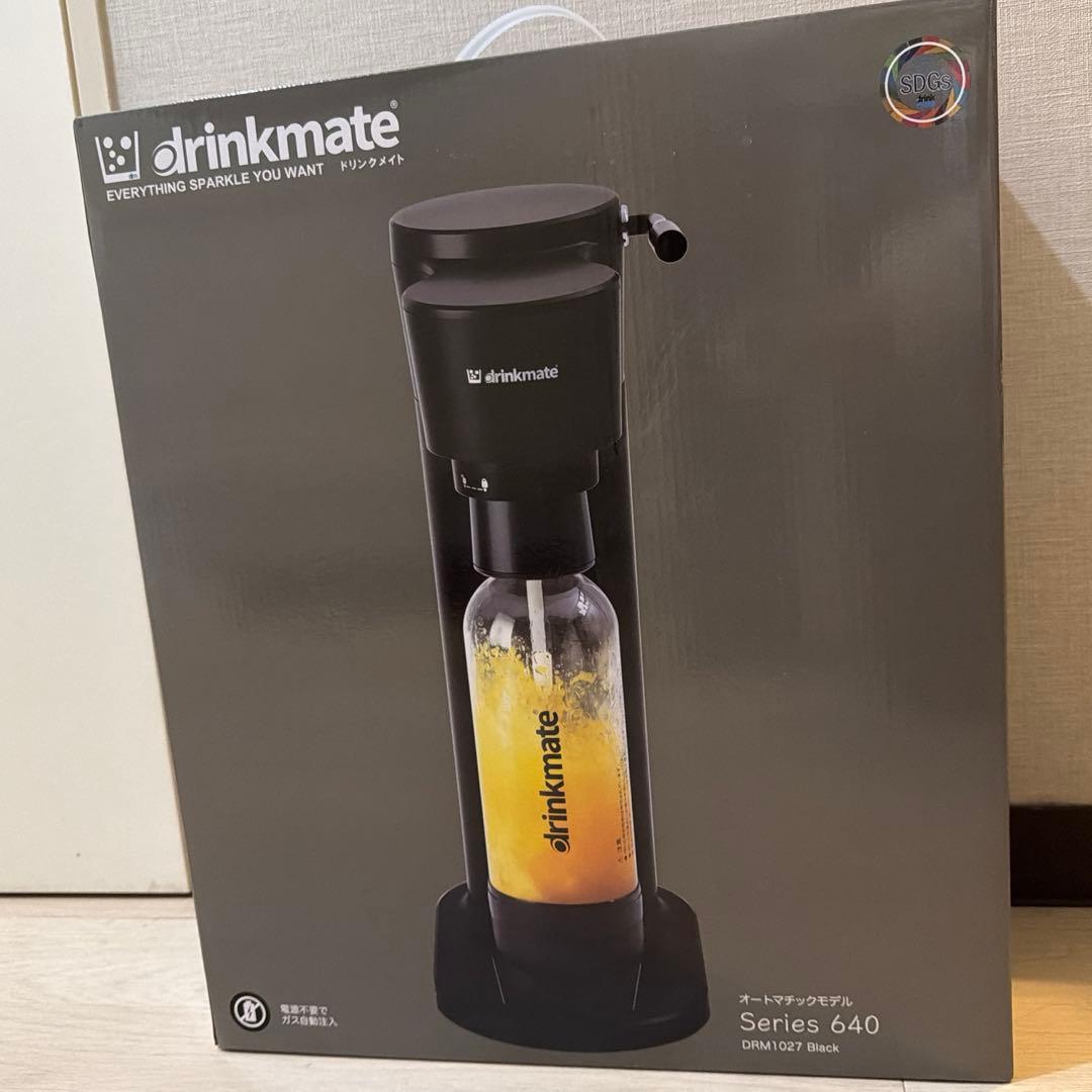 drinkmate 炭酸水メーカー シリーズ640 ブラック DRM1027 DrinkMate 炭酸メーカー ドリンクメイト シリーズ640 マットブラック