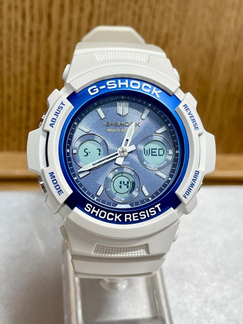 G-SHOCK AWG-M100SWB-7AJF 電波ソーラー 超音波洗浄済み - メルカリ