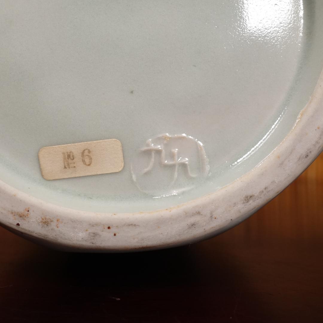 民藝派巨匠 益子焼 名工 瀧田項一 秀逸作 白磁面取瓶子