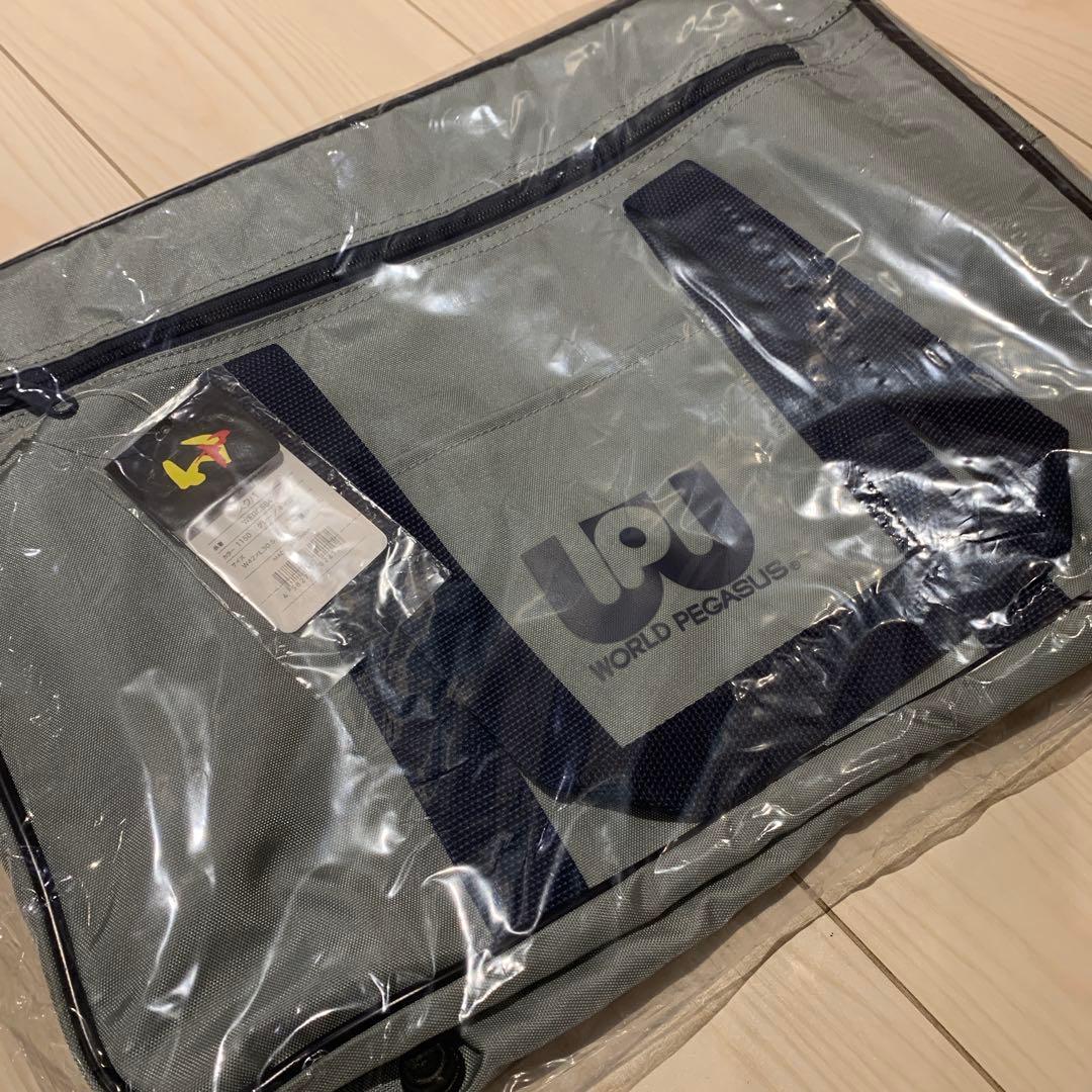 新品未使用 ワールドペガサス スクバ 旧ワッペ グレー スクールバッグ