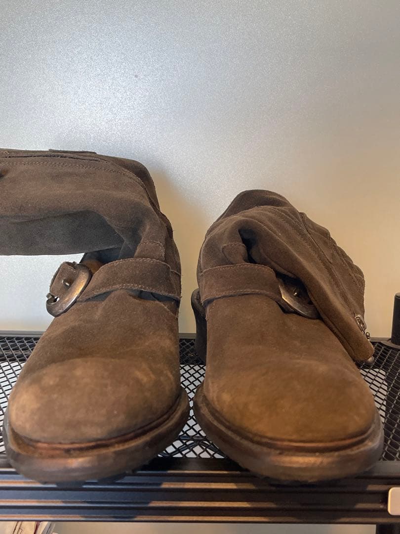 アルフレッドバニスター ブーツ 41 スエード カーキ