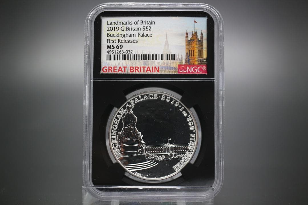 プレミア 銀貨 稀少 鑑定品 イギリス 2019年 バッキンガム宮殿 プレミアコイン 銀貨 稀少 鑑定品 イギリス 2019年 バッキンガム宮殿