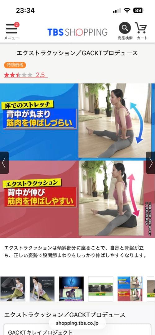 EXTRA CUSHION エクストラクッション GACKTプロデュース - メルカリ