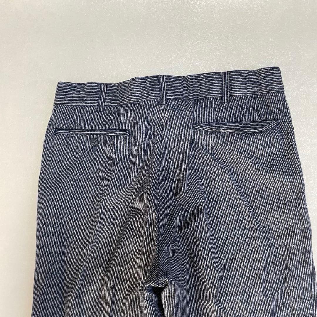 90s セットアップ ダブルスーツ ネイビーストライプ 成人式 ヒッコリー