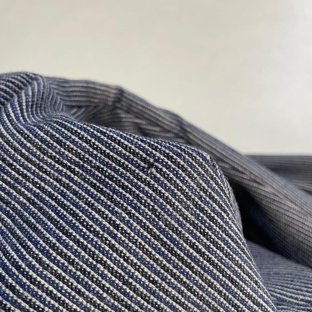 90s セットアップ ダブルスーツ ネイビーストライプ 成人式 ヒッコリー