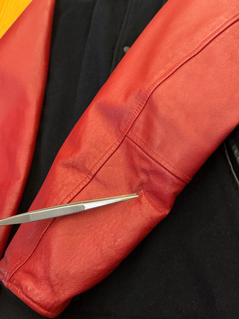 マスターピース MASTERPIECE HECTIC 袖革 レザー スタジャン - メルカリ